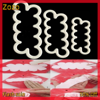 Zozo ✨Ready Stock✨ แม่พิมพ์สำหรับตัดรูปดอกกุหลาบ3D เครื่องมือ3ชิ้นสำหรับตกแต่งเค้กฟองดองน้ำตาลปั้นเค้ก