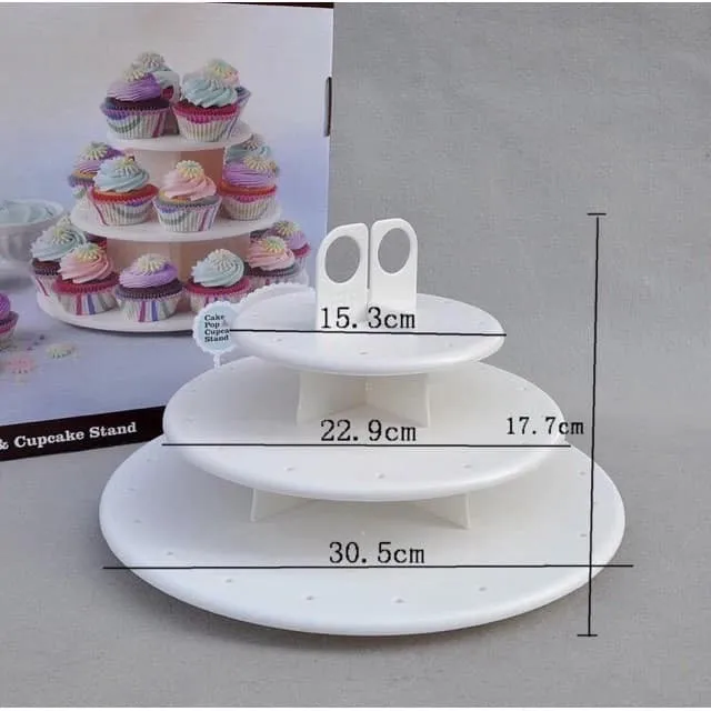 Cupcake and Cake Pop 3Tier Display Stand Lazada PH
