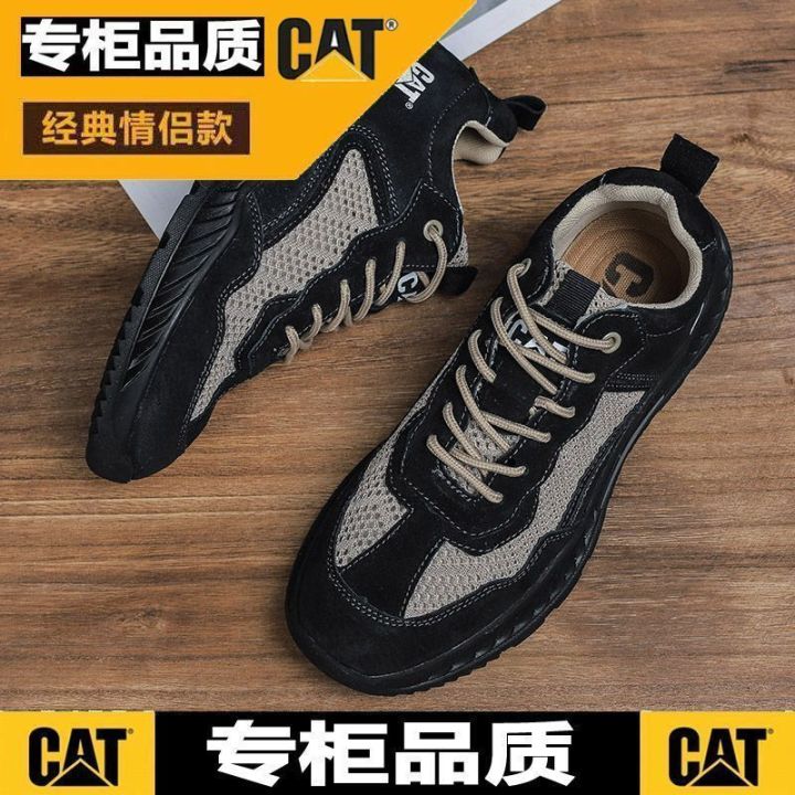 original-label-cat-carter-mens-shoes-summer-work-attire-shoes-low-cut-thin-mesh-breathable-outdoor-shoes-lightweight-hiking-and-mountaineering-shoes