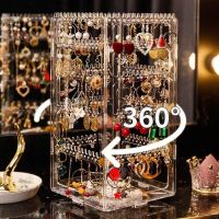 【hot】▤✑  ° Rotating Jewelry Display Rack Ear Clip Earrings Storage Household Necklace