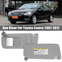 ที่บังแดดกระจกแต่งหน้าสำหรับ Toyota Camry ปี2007-2011,อะไหล่บังแดดรถยนต์ด้านขวาที่บังแดดสีเทาอุปกรณ์เสริมรถยนต์ด้านคนขับ OEM 74310-06750