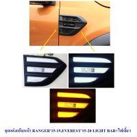 ชุดแต่งแก้มหน้า RANGER 2015-19,EVEREST 2015-19 LIGHT BAR+ไฟเลี้ยว