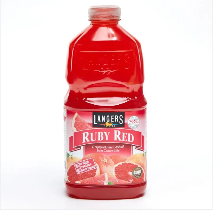 Langers Ruby Red Grapefruit Juice Cocktail 1.89Litervery healthy made ...