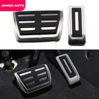 Stainless Steel Fuel Brake Footrest Pedal Cover AT MT For VOLKSWAGEN Vw Transporter Multivan T5 T6 Caravelle T6 Essories