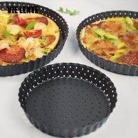 【HOT】﹉✷ Perforated Pizza Baking Pan Bakeware Mesh Tray Carbon Non-stick Fruit Mould 5/8/9inch