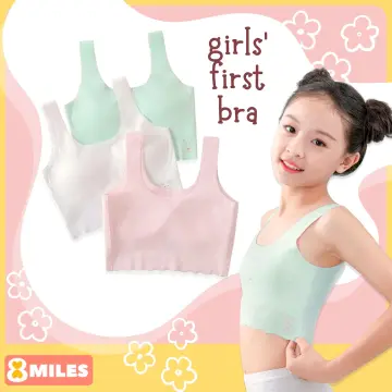 Girl′ S Soft Cotton Teenagers Training Cami Top Sports Bra Organic Cotton -  China Underwear Men's and Women's and Ladies Bra price