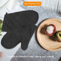 1 Pair Kitchen Craft Heat Resistant Cotton Oven Glove Pot Holder Baking Cooking Mitts