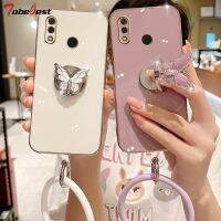 {Taoyitao เคส} 3D เคสเคลือบที่วาง์สายโทรศัพทลายผีเสื้อสำหรับ Huawei P60 P50 P40 P30 P20 Lite Pro ปลอกซิลิโคน