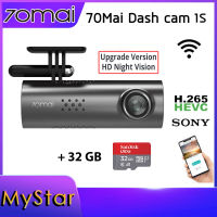 กล้องติดรถยนต์ 70mai smart dash cam 1S Global version English เวอร์ชั่นภาษาอังกฤษ Full HD 1080P มีการรับประกัน มุมมองกล้อง 130 พร้อม WIFI รองรับระบบสั่งการด้วยเส