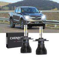 2PC H4 9003ไฟหน้ารถมอเตอร์ไซค์แบบ LED หลอดไฟ High Beam 6000K สีขาวสำหรับ Mazda BT-50ปี2011-2017