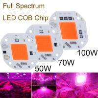 AJOQNU ในร่มภายในดอกไม้ Growth 50W 70W 100W 220V LED COB Chip Grow Light Full Spectrum ปลูกโคมไฟ