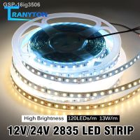 ☑♛□ 16ig3506 5ม. 10ม. 20ม. 120Leds/M SMD 2835 Tira 12V 24V Luz 13 W/M ฟิทาของ Brilho 3000K 4000K 6000K Cordas