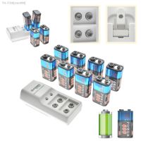 xphb22 2/4/6/8pcs 9V 6F22 600mAh NI-MH Rechargeable Battery 9 Volt Charger High Volume US/EU Plug