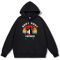 Wandering Penguin Noot Noot Mother Clothes Men Personality Fashion Streetwear Spring Casual Cotton Hoodies Couple Hooded Size XS-4XL