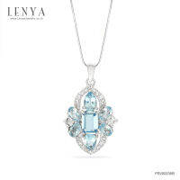 Lenya Jewelry  จี้บลูโทแพซสีฟ้าตัวเรือนเงินแท้ชุบทองคำขาว ประดับด้วยคิวบิกเซอรืโคเนีย จนคนข้างๆก็หันมามอง มั่นใจสวย เริ่ด เชิด แม้ใบหน้าที่กลมก็ทำให้ดูเรียวยาวขึ้นได้ พลอยบลูโทแพซ