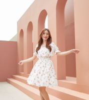 RumbleHumble :: Irene Dress เดรสสั้น แขนตุ๊กตา เอวสม็อคเพิ่มความหวาน