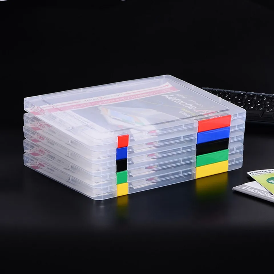 10PCS A4 Size Clear Plastic Paper File Book Document Folder