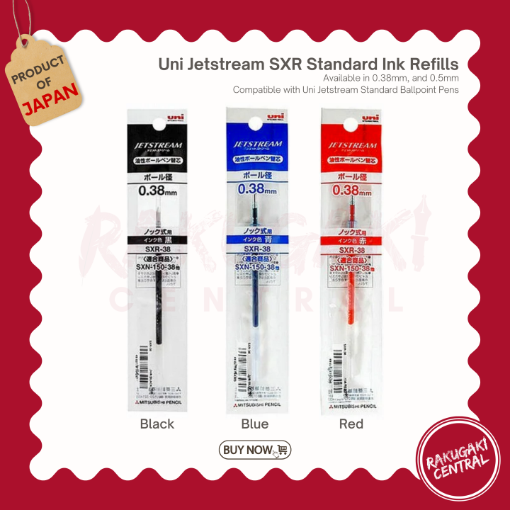 Uni Jetstream SXR Standard Ink Refills 0.38mm and 0.5mm Lazada PH