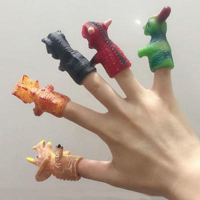Dinosaur finger puppets fingertip animal model doll mini refers to accidentally simulation 1 to 3 to 6 years old educational toys