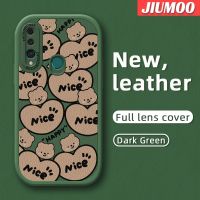 เคส JIUMOO สำหรับ Huawei Y9 Prime 2019 P Smart Z Honor เคส9X แบบเต็มหน้าจอเคสโทรศัพท์ลายดีไซน์ใหม่หมีมีความสุขเคสนุ่มหนังเคสป้องกันกล้องฝาปิดด้านหลังเลนส์เต็มรูปแบบเคสกันกระแทก