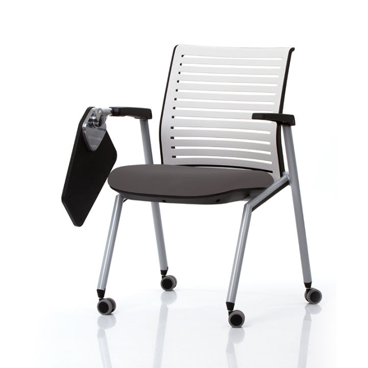 modernform-เก้าอี้-lecture-เก้าอี้มหาลัย-โรงเรียน-สีดำ-แผ่นรองเขียนสีเทา-รุ่น-tec-01