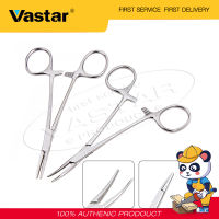 Vastar 1 ชิ้น 12.5/16/18 เซนติเมตรตกปลาสแตนเลสโค้งเคล็ดลับ hemostat ล็อค C lamps คีม (ปากตรง)