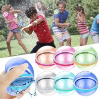 Muliticolor Reusable Water Balloons Water Game Balls Water Party Open When Hit or Collision Automatic Suction for Kids Water Fun Balloons