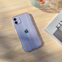 [iPhone13] พร้อมส่งจากไทย??IPhone case เคสไอโฟน เคสเล่นแสง เคสใสโฮโลแกรม hologram คลุมกล้อง,ไม่คลุม i7-13,13Pro,13Promax