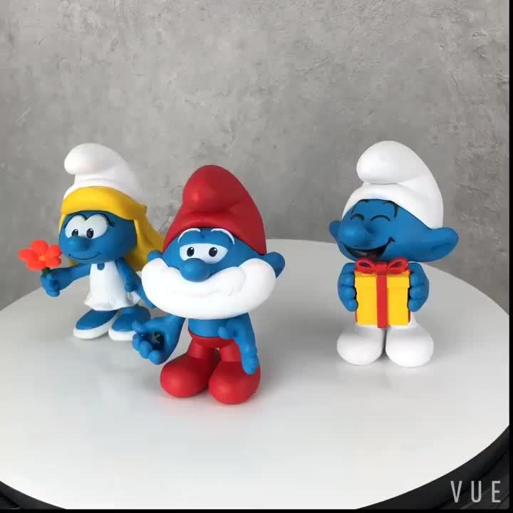 Kawaii Cute Blue Elf Family Smurfing Action Figure Doll Can Move Assemble  Ornaments Anime Toys for Kids Christmas Gifts - AliExpress