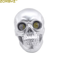 ZORBYZ รถจักรยานยนต์ R LED Skull ไฟหน้าสำหรับ Harley Honda Yamaha Suzuki Chopper Bobber Custom