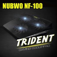 NUBWO Trident CoolerPad พัดลมรองโน๊ตบุ้ค 3ใบพัด รุ่น NF-100 (สีดำ)