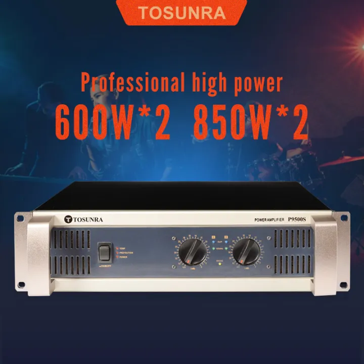 TOSUNRA Amplifier P9500S Professional High Power Videoke Amplifier 900W