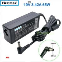 อะแดปเตอร์ AC แล็ปท็อป3.42A 19V เครื่องชาร์จสำหรับโตชิบา U500ดาวเทียม1000 1005 1100 1110 1115 3000 3005 C40 C40-A C50-A-1JU C50-A (W5)