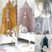 【CW】 New Kids Baby Chiffon Mosquito Net Romantic Pink Princess Canopy Tent Bed Curtain For Adult Girls Nordic Style Home Decoration