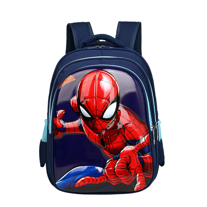 3D Spider Man Mermaid Children's School Bag Primary School Boys and ...