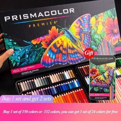 PRISMACOLOR Professional Oily Colored Pencils 24/36/48/72/132/150 Colors Lapis de cor Colored Pencils Artists Drawing Supplies