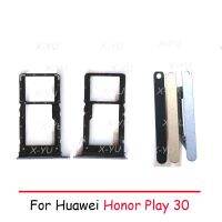 สำหรับ Huawei Honor Play 30บวกซิมช่องเสียบบัตรที่ใส่ถาดซิมเครื่องอ่านการ์ดชิ้นส่วนซ็อกเก็ตแบบเปลี่ยน