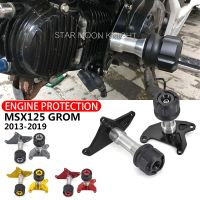 แถบเลื่อนกรอบรถจักรยานยนต์แผ่นกันกระแทกกันกระแทกล้มสำหรับ Honda Grom MSX125 MSX 125 2013 2015 2016 2017 2019ฝาปิดเครื่องยนต์