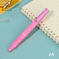 Bangqi ปากกาน้ำพุแบบกดการประดิษฐ์ตัวอักษรปากกาอเนกประสงค์ขนาด0.38มม. อุปกรณ์สำนักงานโรงเรียน