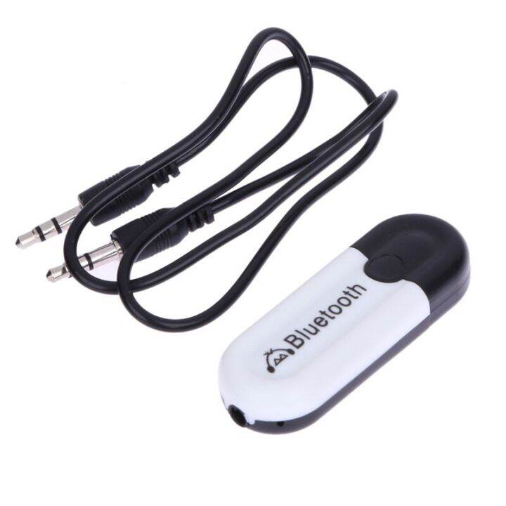 ตัวรับสัญญาณเสียงเพลงดองเกิ้ลอะแดปเตอร์-a2dp-usb-ที่เข้ากันได้บลูทูธแฮนด์ฟรีไร้สายสเตอริโอรถยนต์3-5มม-สำหรับออโต้-aux