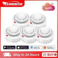 Tuya Home Smoke Detector WiFi Fire Protection Security Sound Alarm Sensor Wireless Battery Operated Smart Life APP Push Alert Household Security Syste