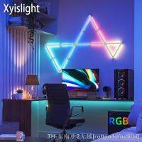 hyfvbujh✿ NEW Mosaic Wall Lamp WiFi Pickup Atmosphere Night for E-sports Room Background Lighting Decoration