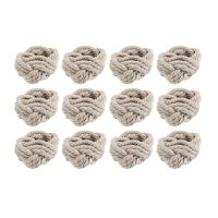 Napkin Napkin Ring 12 Piece Set Cotton Rope Napkin Ring-Burlap Napkin Ring Set