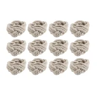 Napkin Napkin Ring 12 Piece Set Cotton Rope Napkin Ring-Burlap Napkin Ring Set