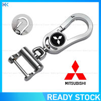 【 Stock】Alloy โลโก้โลหะรถจักรยานยนต์พวงกุญแจพวงกุญแจรถสำหรับ Mitsubishi