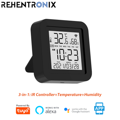 Tuya Smart WiFi IR for Air Conditioner AC Universal IR Remote Controller Temperature Humidity Sensor Support Alexa Google