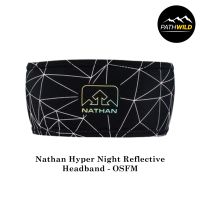 Nathan Hyper Night Reflective Headband - OSFM  ผ้าคาดศีรษะขณะออกกำลังกาย ลายกราฟิกสะท้อนแสง