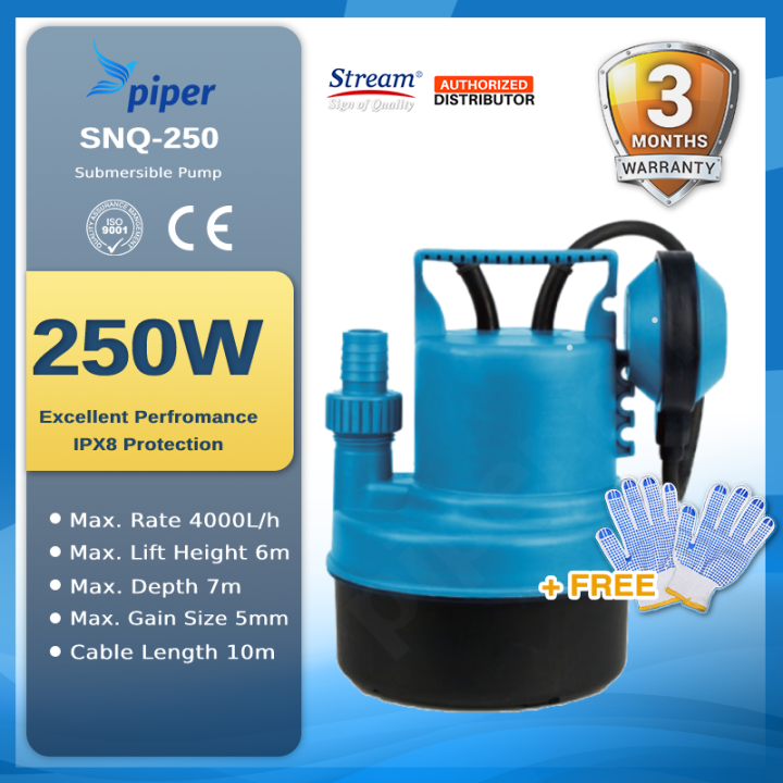 Stream SNQ-250 Portable Submersible Power Water Pump Pumping Water From ...