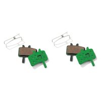 2 Pairs Green Resin Bicycle Brake Pads For Avid Juicy 3 5 7 and Avid BB7 MTB Mountain Bike Disc Brake Parts