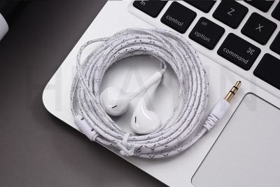 2/3 meters long line wired earphones 3.5mm Jack headset crystal line headphone 5 generation earplugs TV pc computer earbuds fone